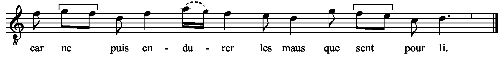 Refrain musical notation